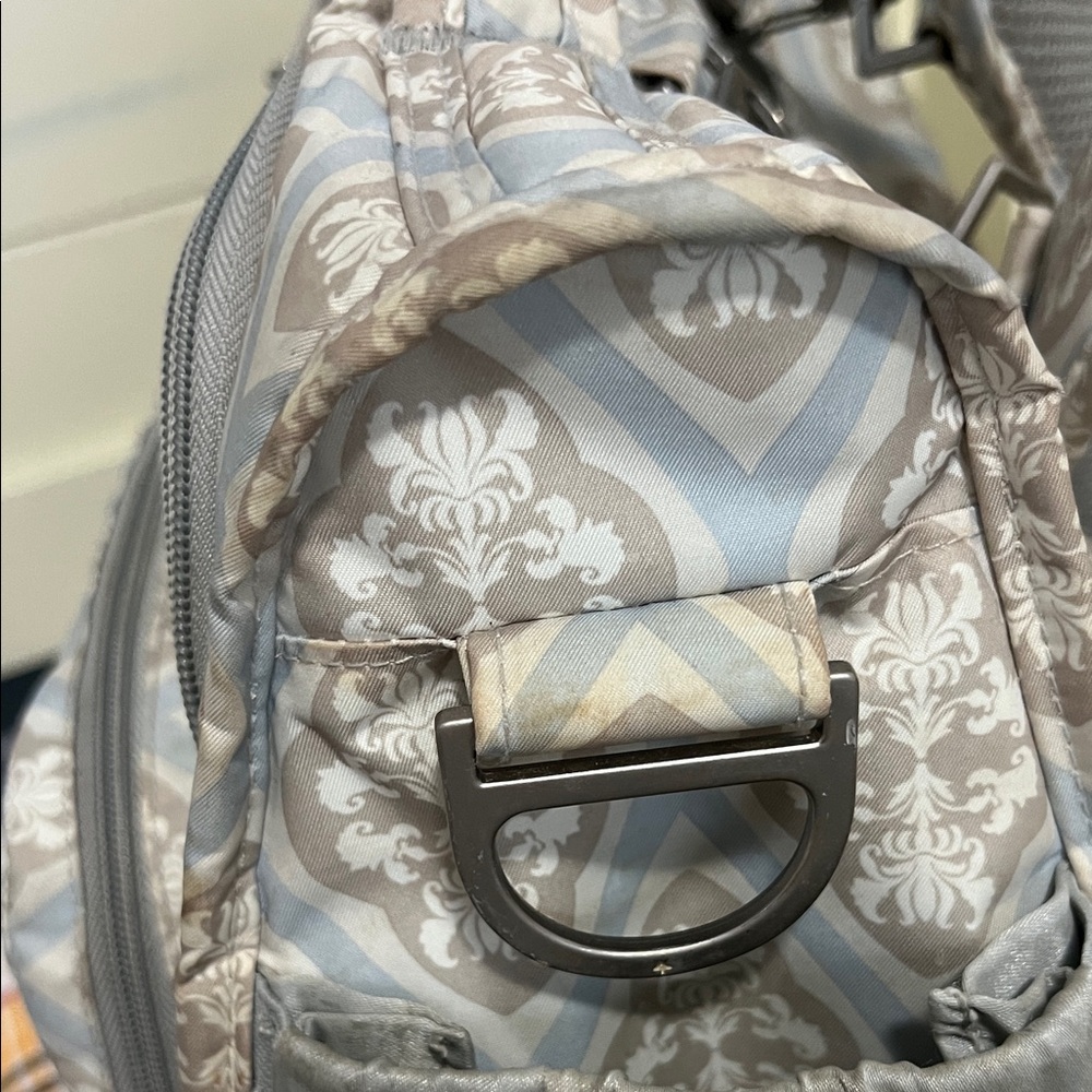 Ju-Ju-Be Elegant Blue, Gray and Cream Diaper Bag - Picture 10 of 12
